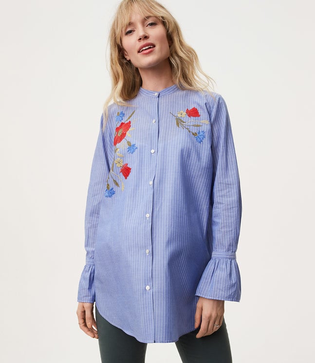 Loft Maternity Harvest Floral Shirt