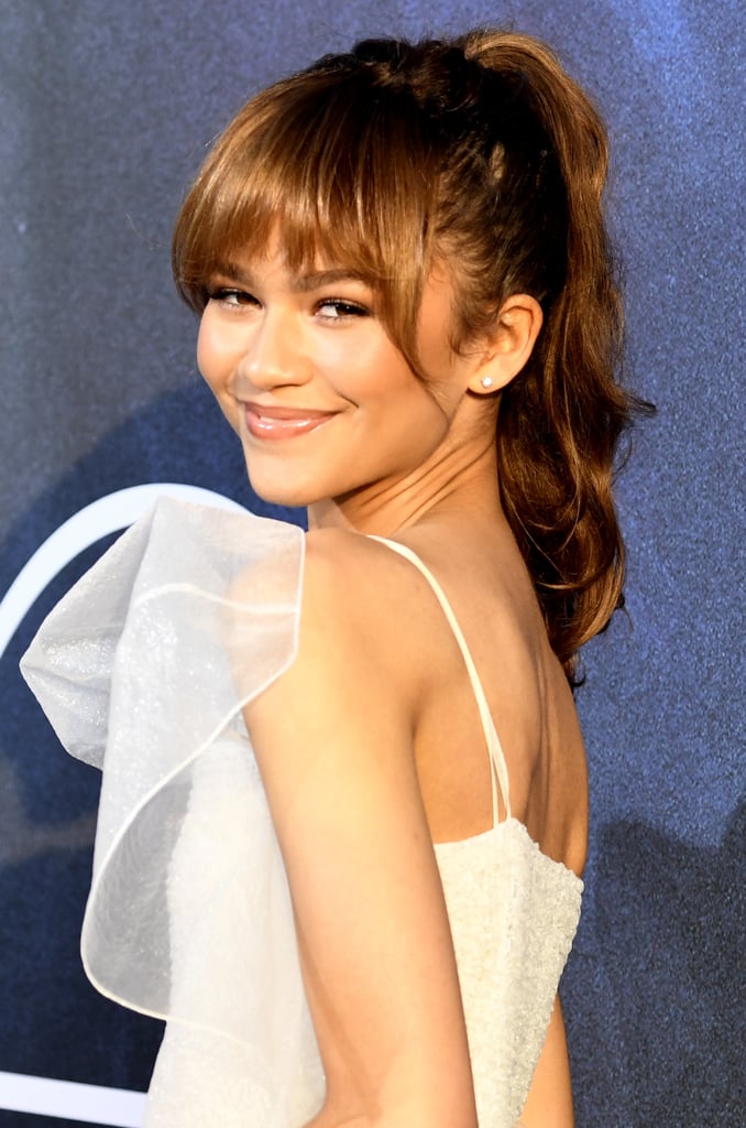 Zendaya's Curly Ponytail at the Euphoria Premiere in 2019