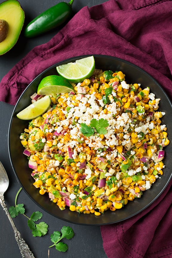 Mexican Street Corn With Avocado