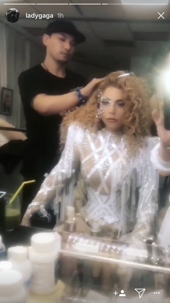 Lady Gaga's Fringed Outfit at American Music Awards 2017