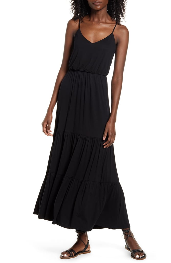 All in Favor Tiered Cami Maxi Dress