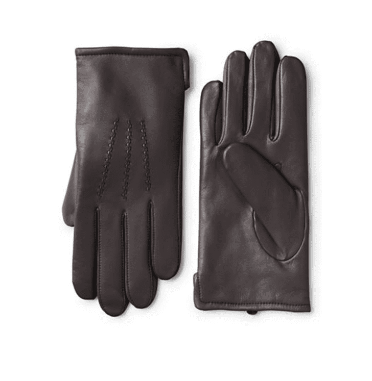 Land's End Men's Cashmere Lined Leather Gloves Stylish Gifts For Men