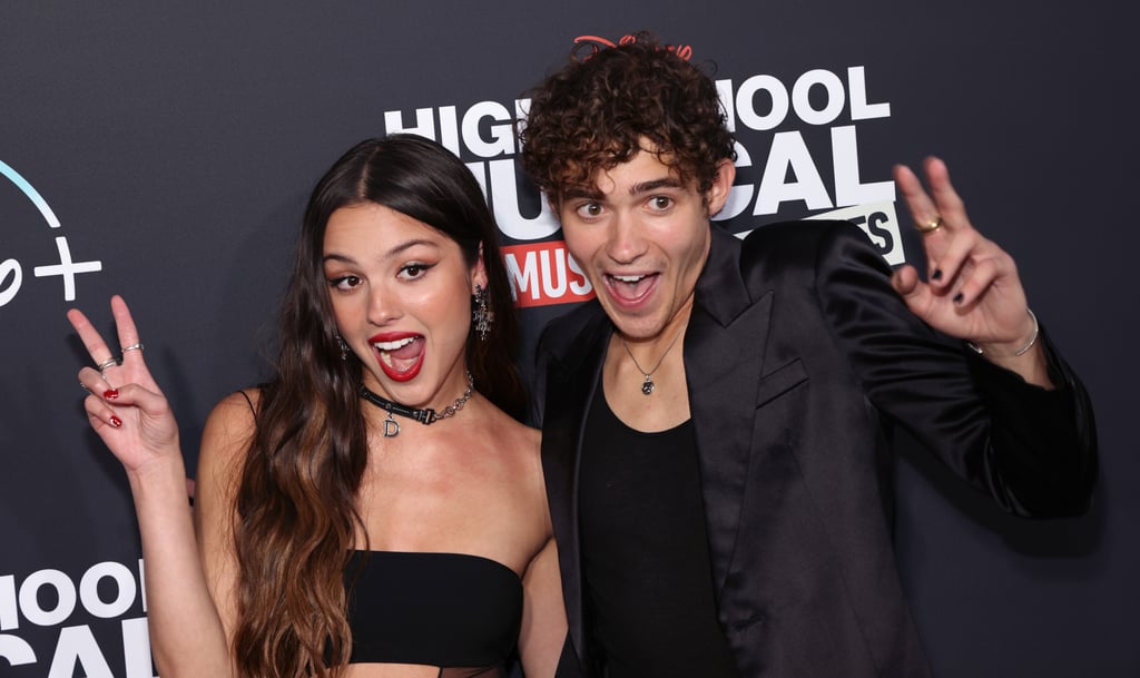 Olivia Rodrigo and Joshua Bassett Reunite at the "HSMTMTS" Season 3 Premiere