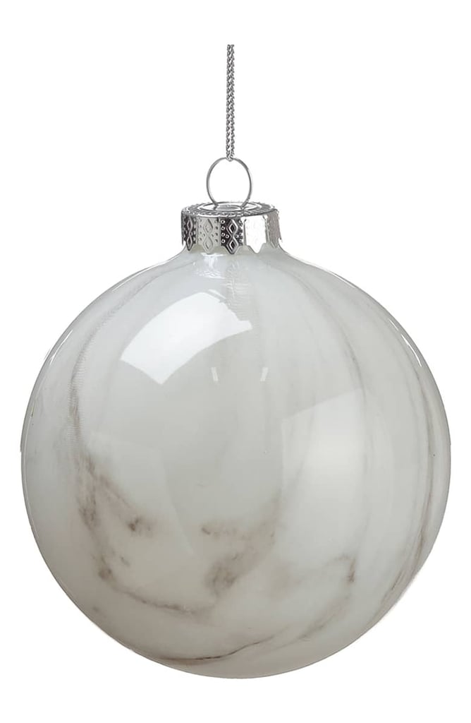 Allstate Marbled Glass Ball Ornament