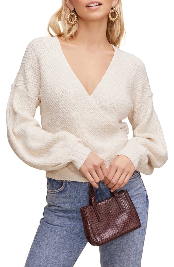 ASTR the Label Surplice Sweater