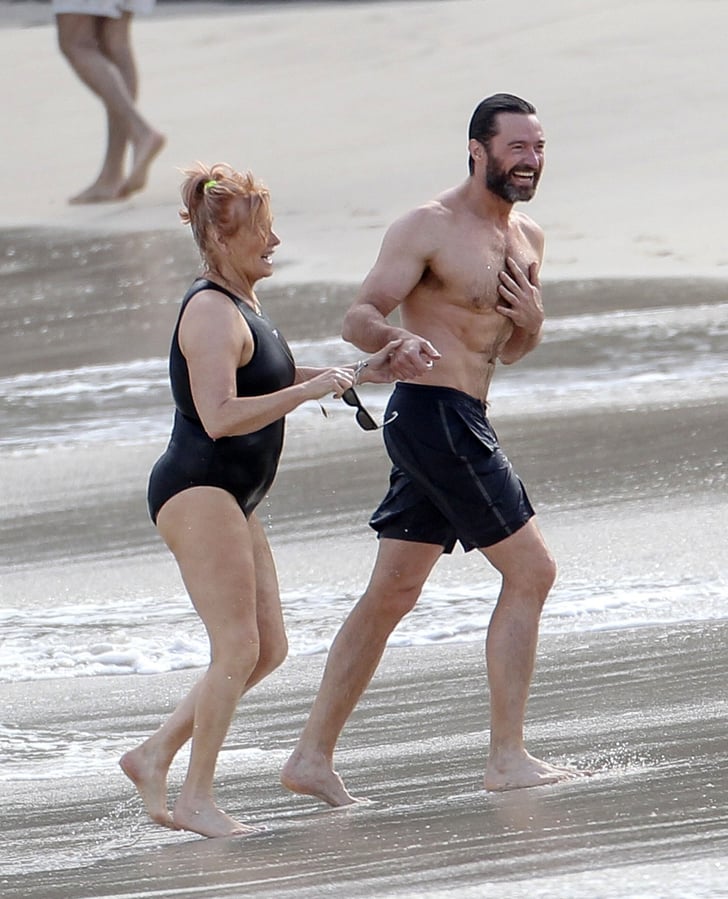 Hugh Jackman Shirtless St Barts His 20th Anniversary 