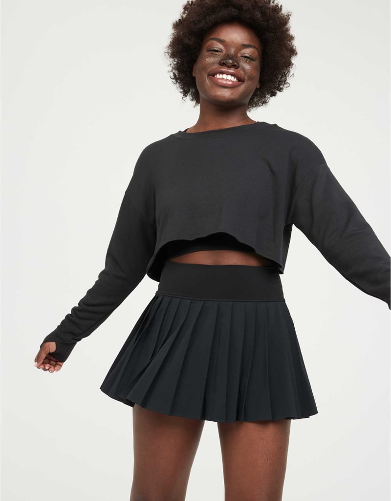 Yes to Hidden Shorts: Offline Nylon Pleated Tennis Skirt