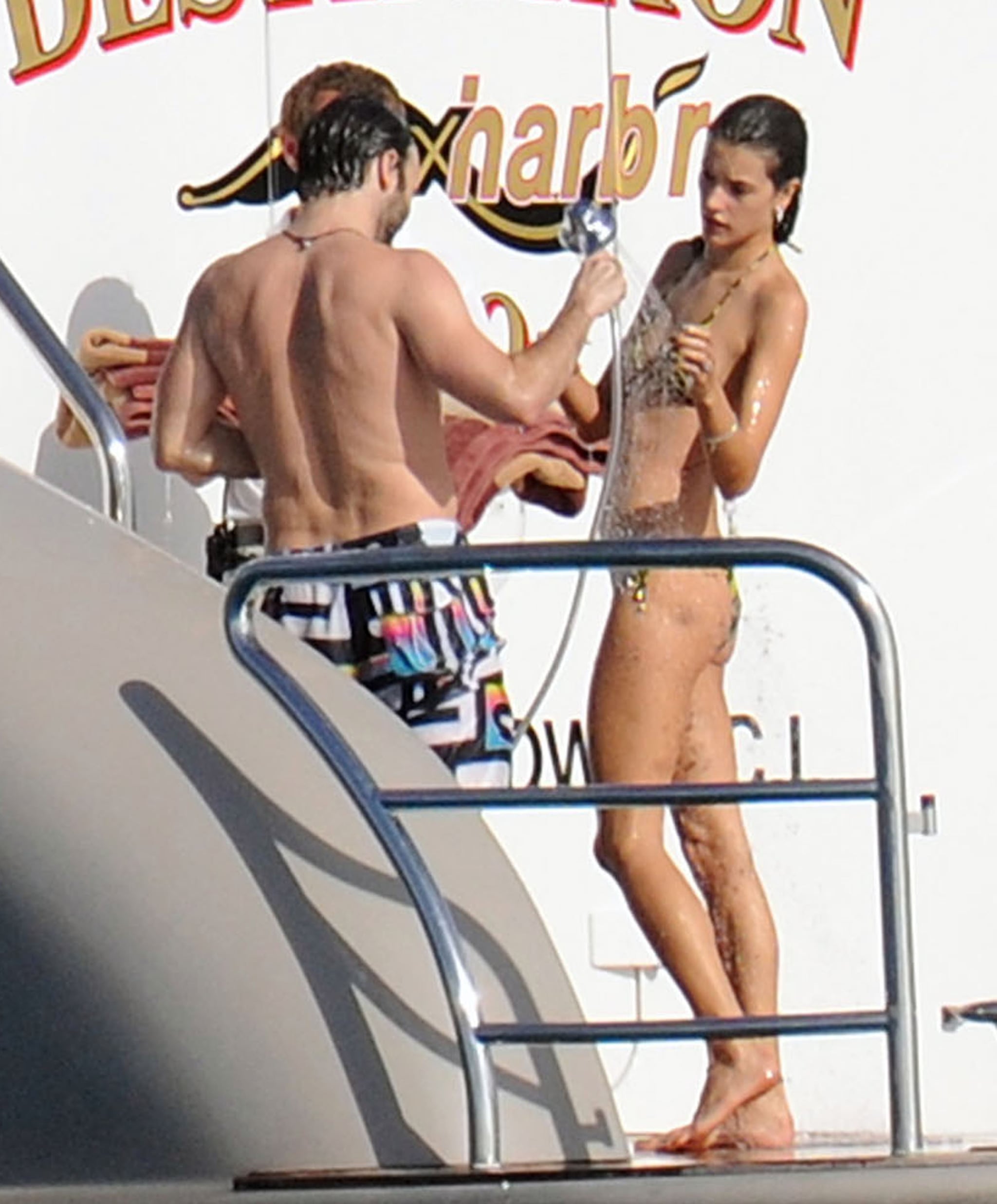 Leaked alessandra ambrosio caught by paparazzi in bikini during photoshoot