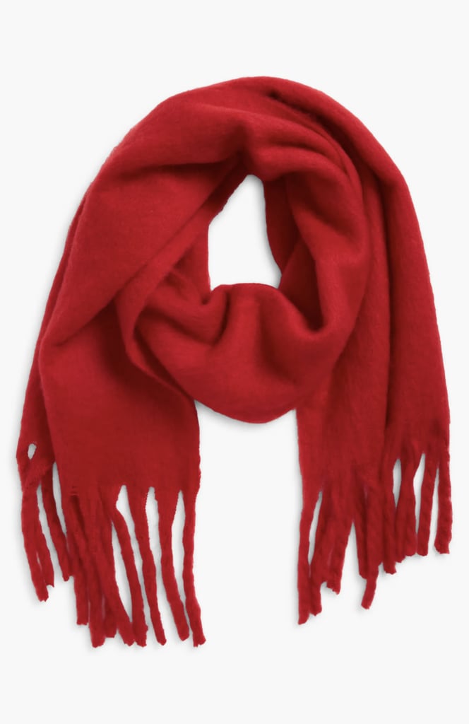 BP. Fringe Blanket Scarf ($12, originally $30)
For an incredibly soft and cuddly piece they'll want to wear 24/7, this BP. scarf is practically legendary. It's a customer favorite, and, given its super-cozy fabric and playful color, we totally get why.