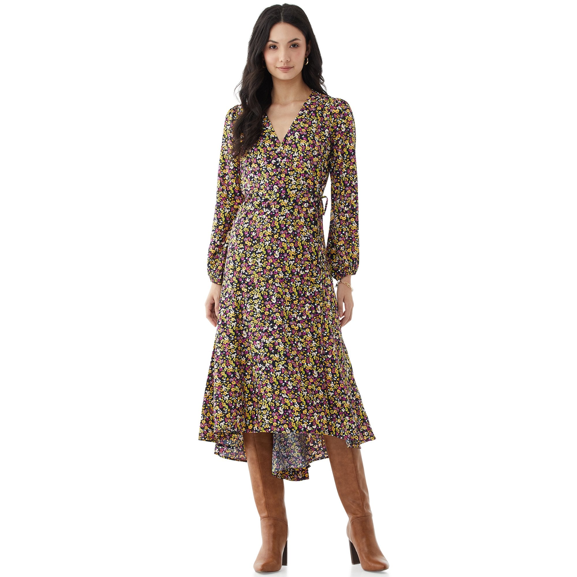 Scoop Women's Floral Print Maxi Wrap Dress | Best Products on Sale at  Walmart 2021 | POPSUGAR Smart Living Photo 14