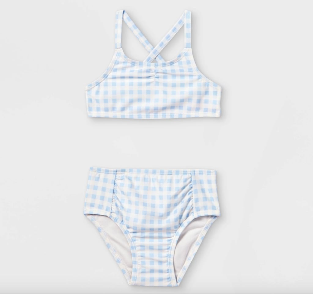 Cat & Jack 2-Piece Gingham-Check Print Bikini Set