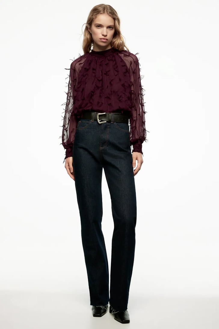 A Statement Top: Zara Fringed Blouse | Best Holiday Tops 2021 ...