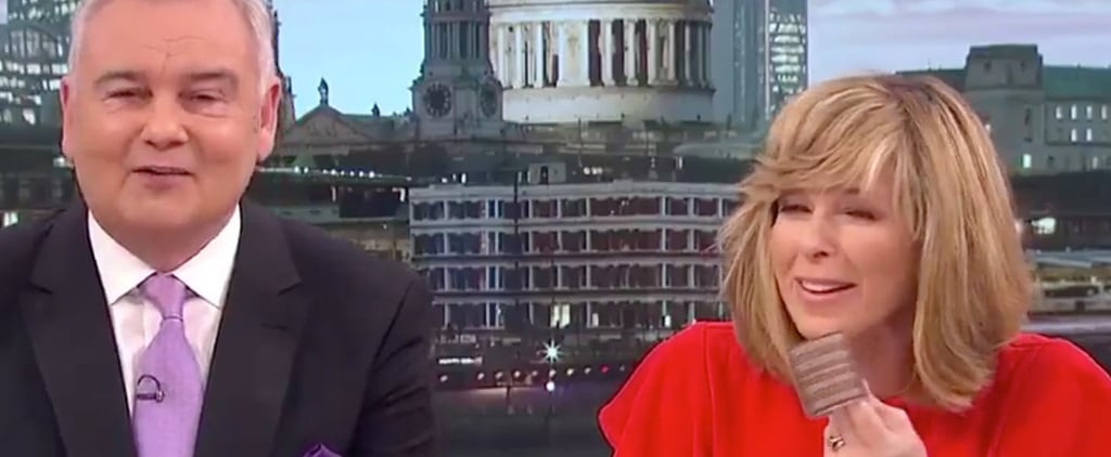 British News Anchor Finds a Curler in Her Hair on TV
