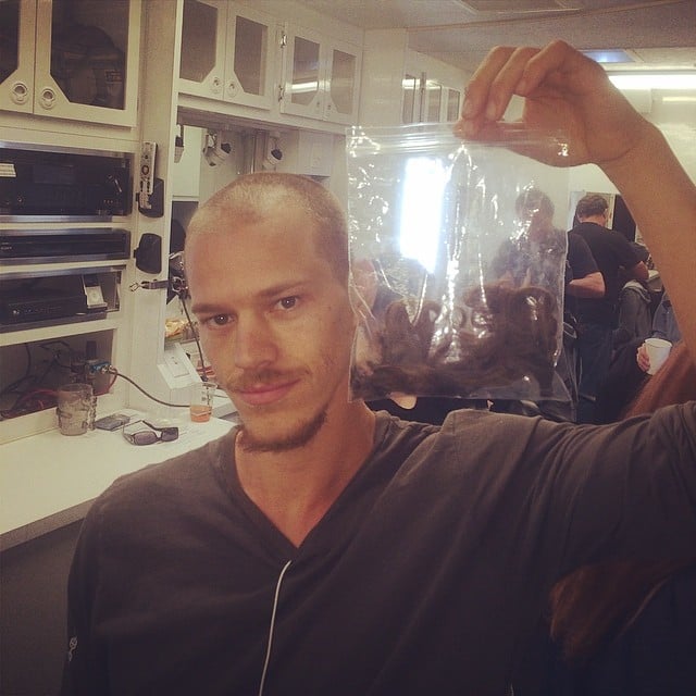 He had to shave his head for a movie role and donated his hair to charity.