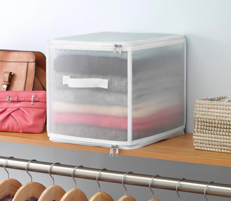 Whitmor Collapsible Zip Cube Clothing Storage Boxes