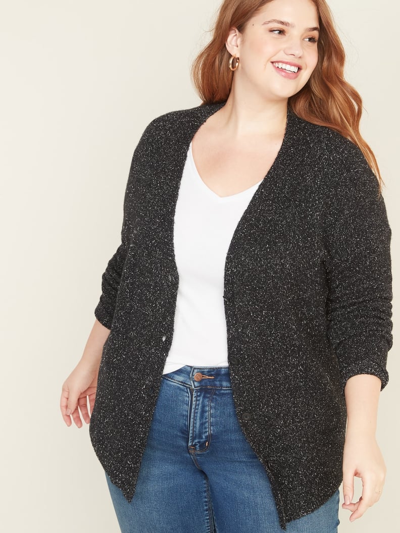 Old Navy Button-Front Marled Cardi