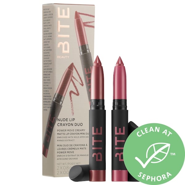 Bite Beauty Mini Nude Lipstick Crayon Duo Set