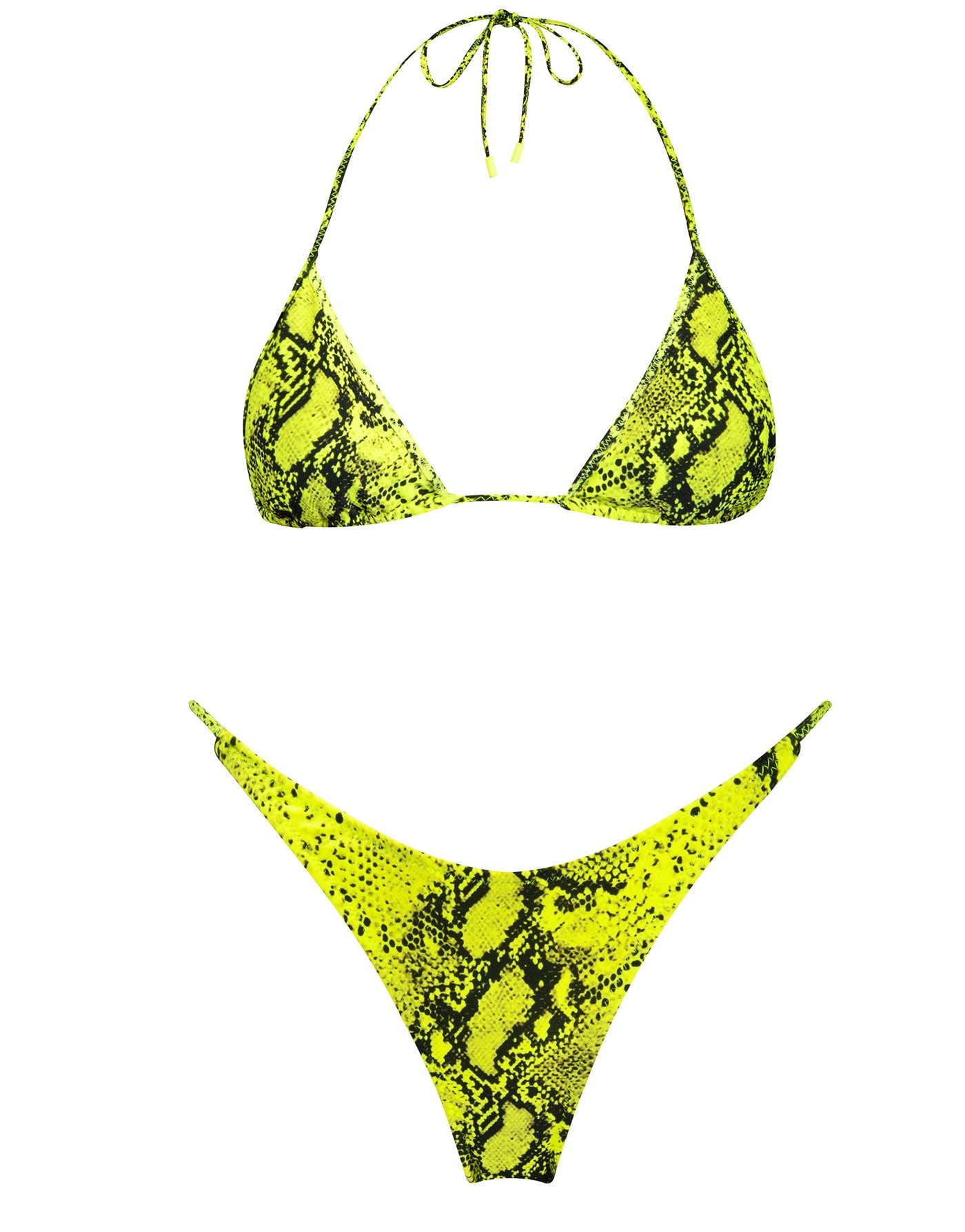 Yellow snakeskin bikini shop