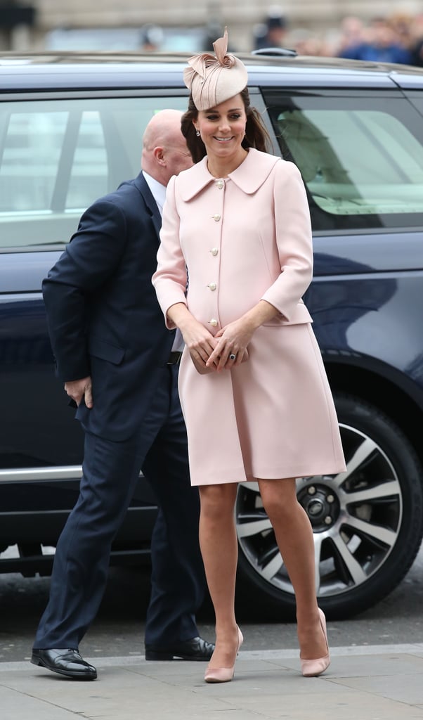 Kate Middleton and the Royal Family at Westminster Abbey