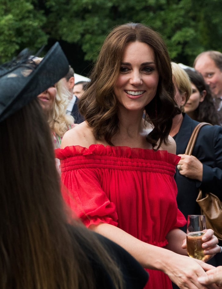 Kate Middleton Red Alexander McQueen Dress February 2019 POPSUGAR Fashion UK Photo 13