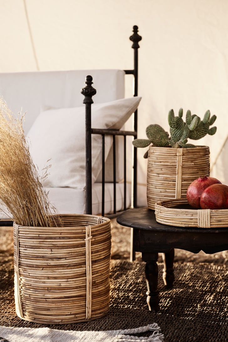 Rattan Plant Pot Best H&M Home Products Summer 2019 POPSUGAR Home