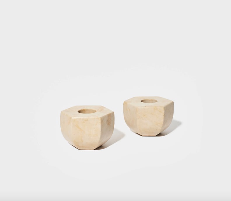 A Candle Upgrade: Snowe Marble Candle Holders Set