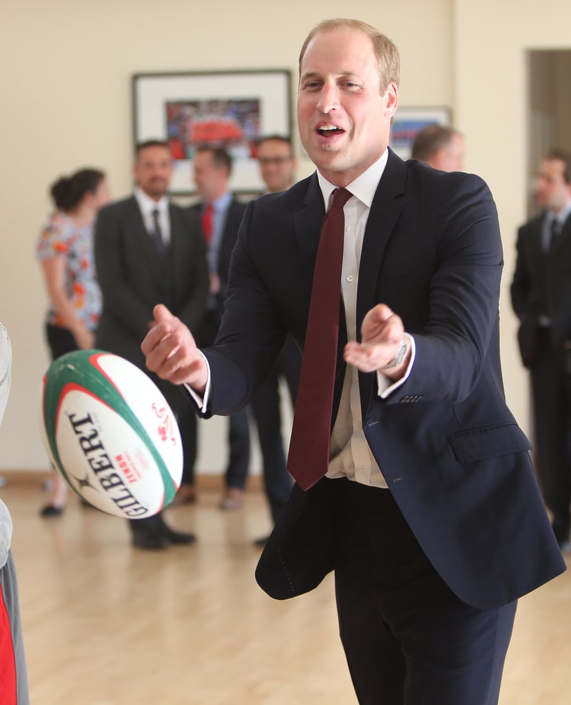 When William Tossed a Rugby Ball at the National Sport Center