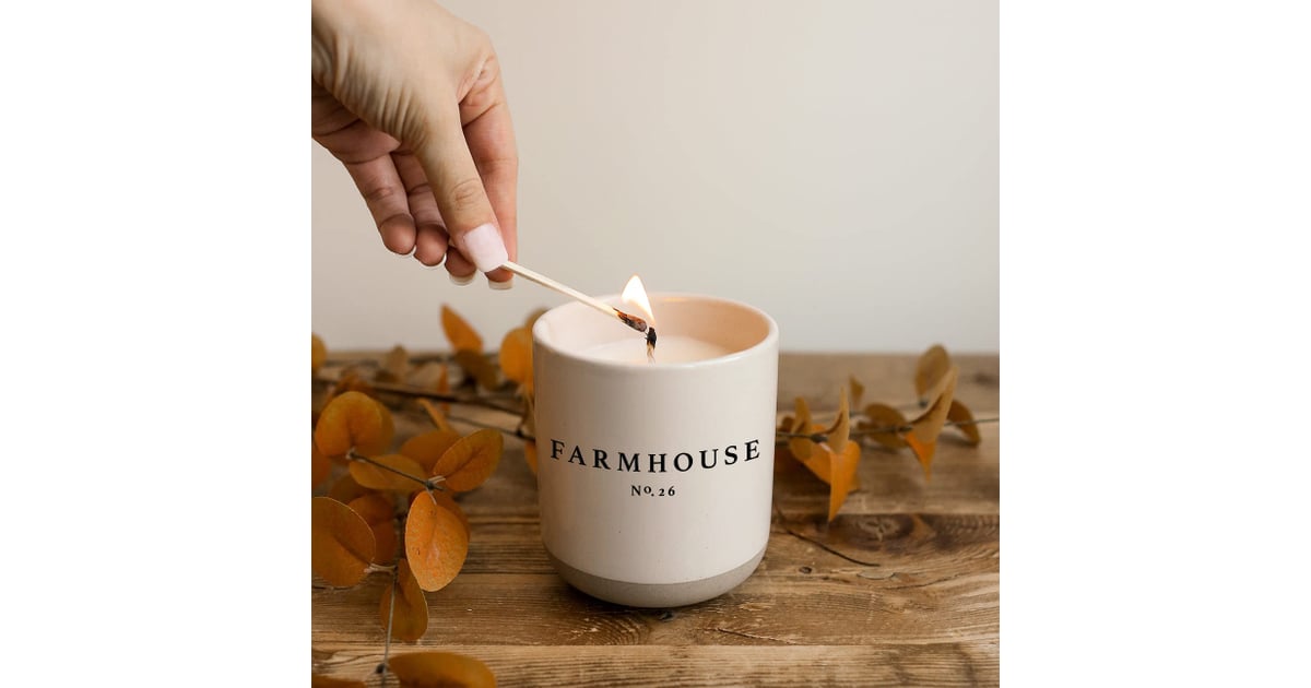 A Warm Scented Candle Sweet Water Decor Farmhouse Candle Best New