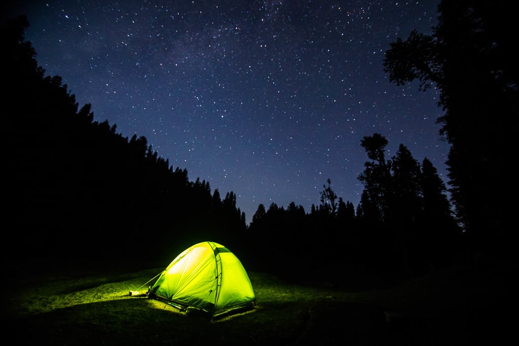 Camp out in the backyard.