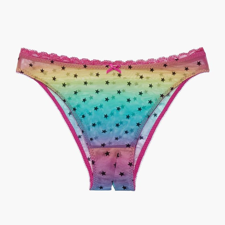 Savage x Fenty Metallic Stars Crotchless High Leg Bikini