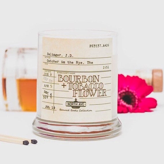 Banned Books — The Catcher in the Rye candle