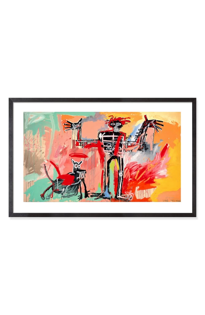 A Basquiat: MoMA Basquiat "Boy and Dog in a Johnnypump" Framed Print