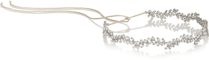 Jennifer Behr Silver-Tone Swarovski Crystal Headband