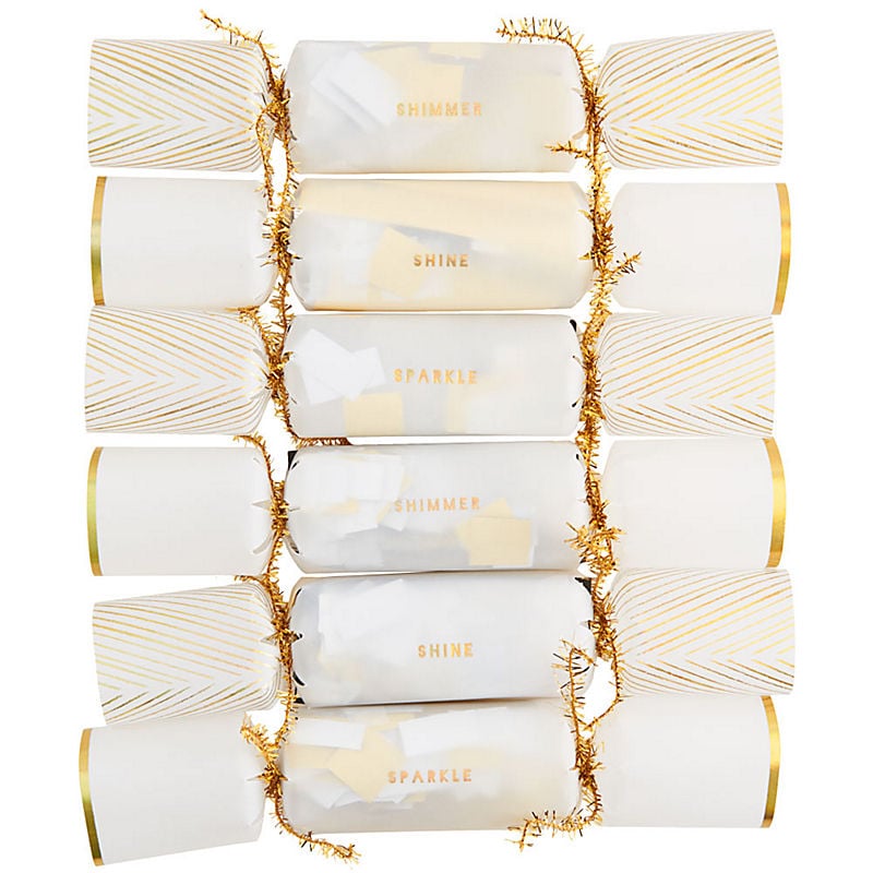 Gold Confetti Crackers ($23)