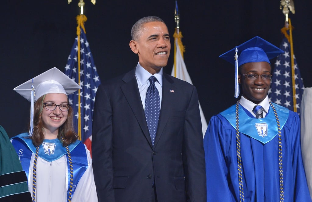Obama's Graduation Speech at Worcester Technical High School POPSUGAR
