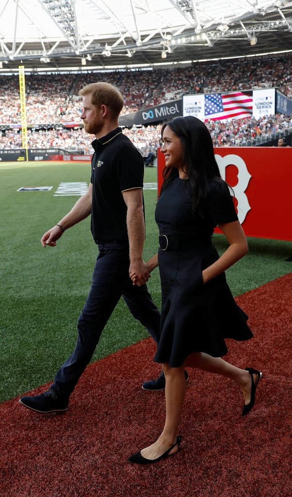 Prince Harry and Meghan Markle at MLB Game Pictures 2019