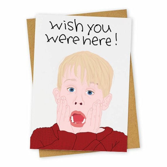 "Wish You Were Here" Greeting Card