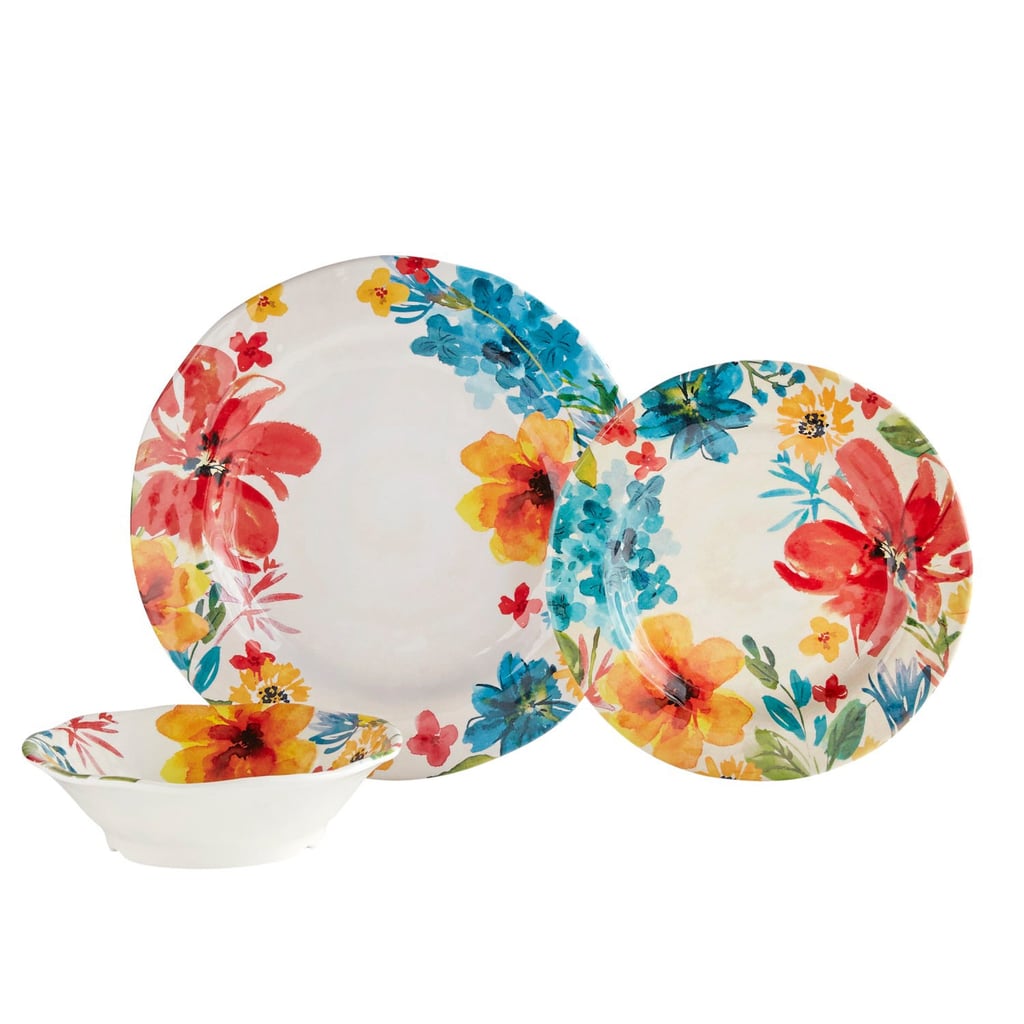 Watercolor Floral Melamine Dinnerware