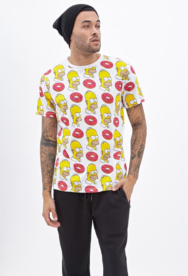 Forever 21 Homer & Donuts Printed Tee
