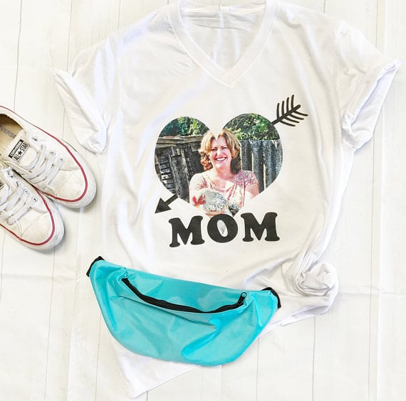 Custom Mom in Heart Mother's Day Tee