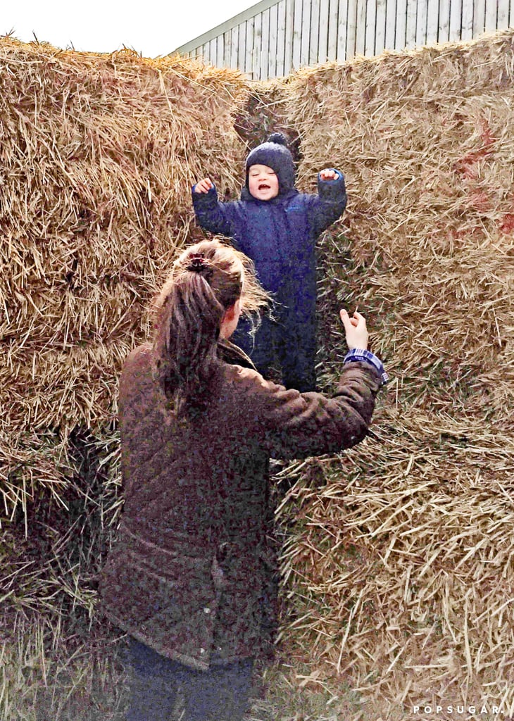 Kate Middleton and Prince George at the Petting Zoo Pictures