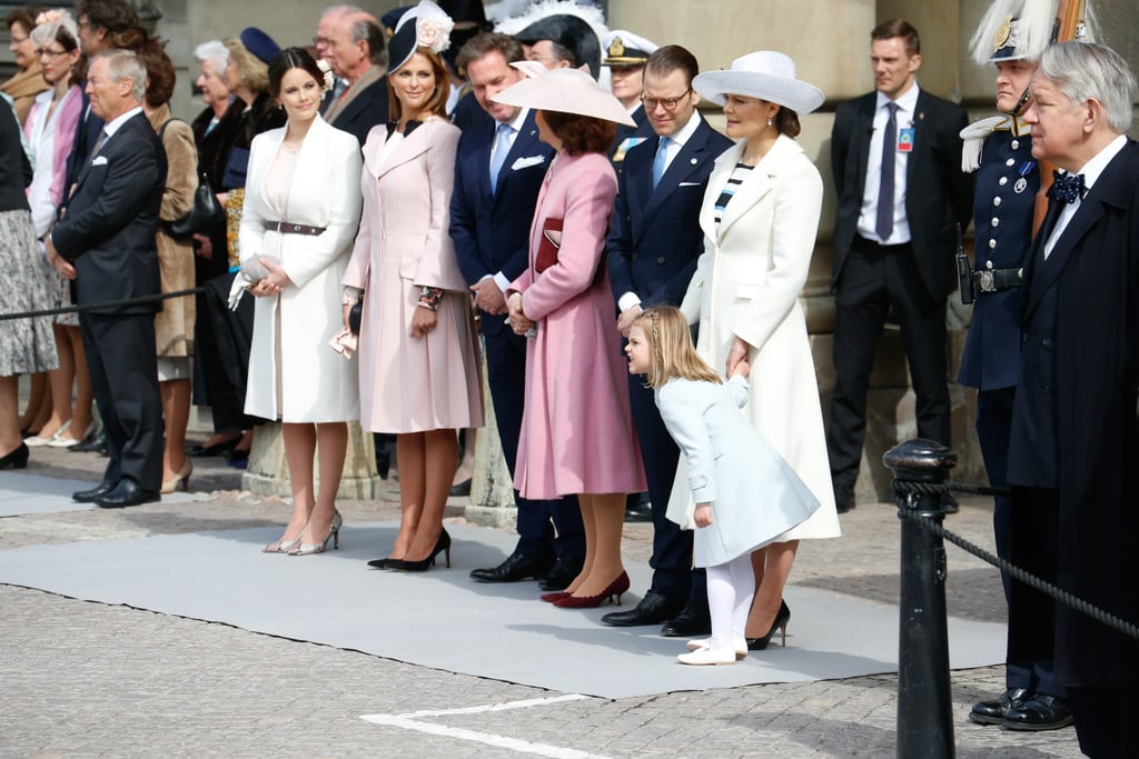 Princess Sofia, Princess Madeleine, and Princess Victoria All Stepped Out in Light Coats and Fancy Headgear