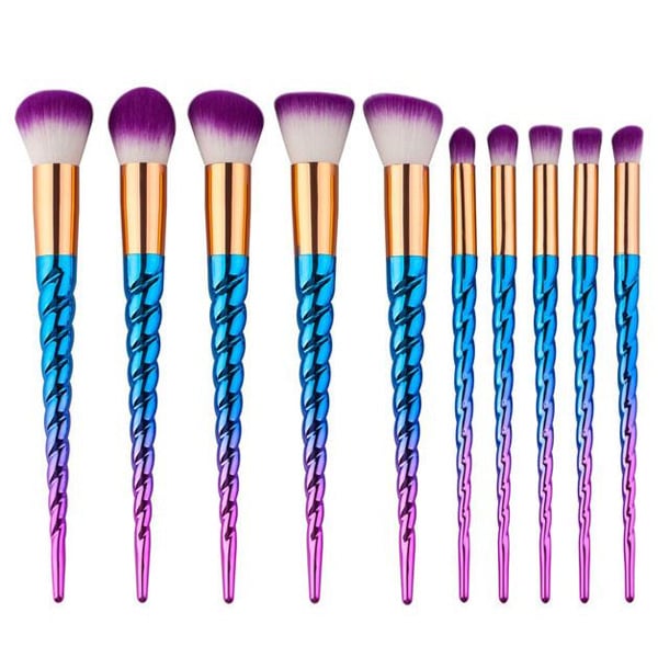 Unicorn Makeup Brush Galaxy Unicorn 10Piece Makeup Brush Set Unicorn