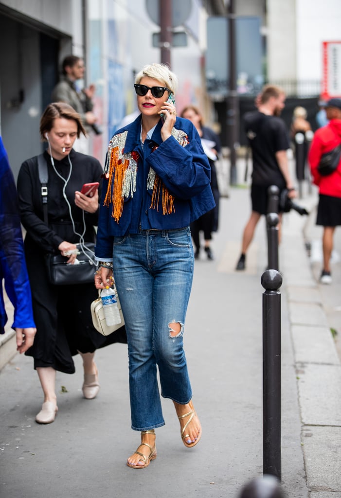 How to Wear Jeans and Sandals | POPSUGAR Fashion