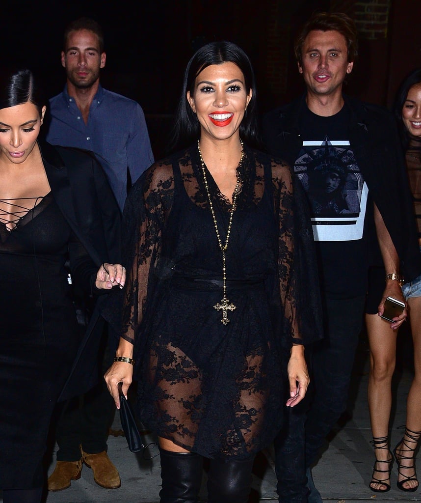 Kim and Kourtney Kardashian in NYC September 2015 | Pictures