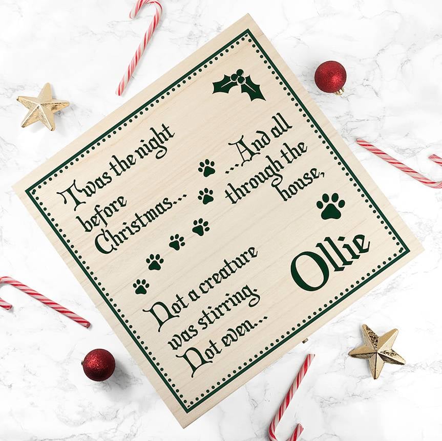 The Letteroom Personalised Pets Christmas Eve Box