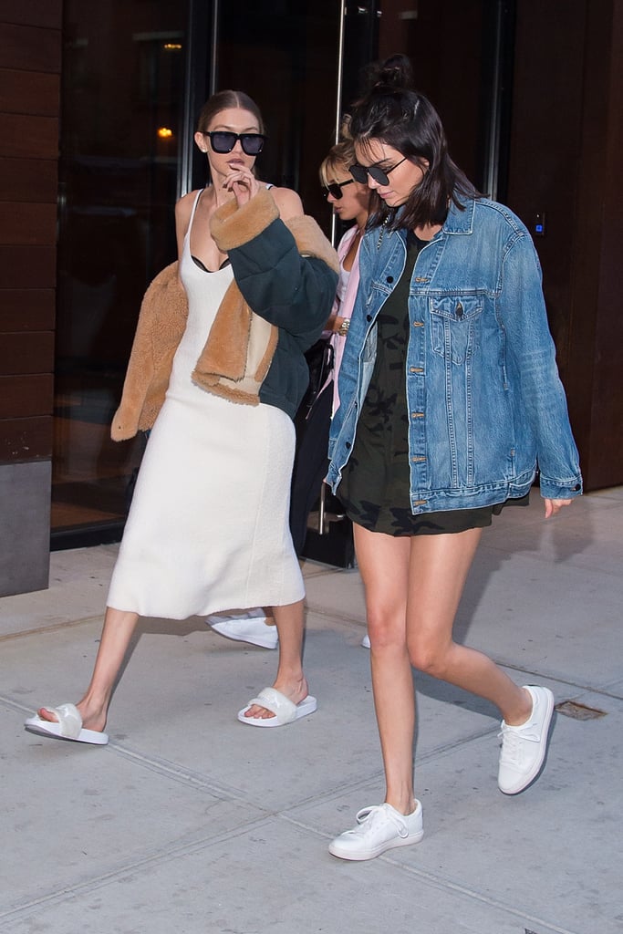 Gigi Hadid, Kendall Jenner, and Hailey Baldwin NYC June 2016