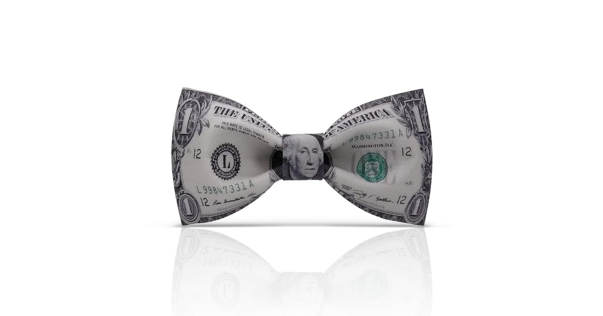 Dollar Bill Patterned Bow Tie | The Best Secret Santa Gifts For Men in ...