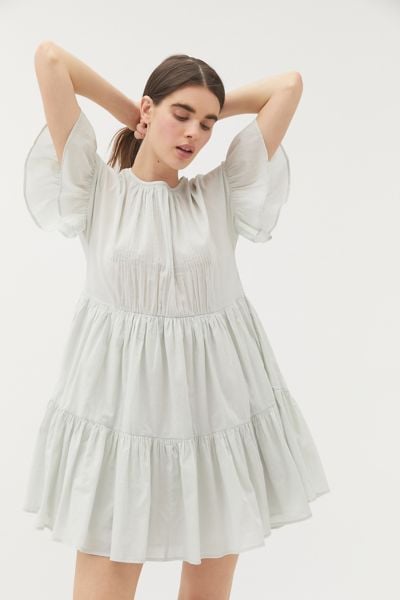 UO Moura Tiered Ruffle Frock Dress