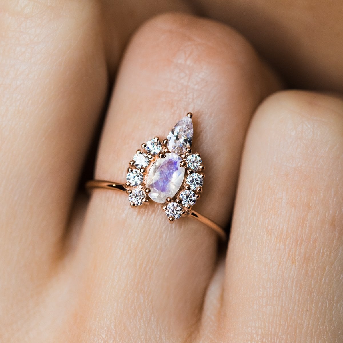 F&F Jewelry Luxury Purple Amethyst Jewelry Engagement Rings For Women Wedding Bridal rings 